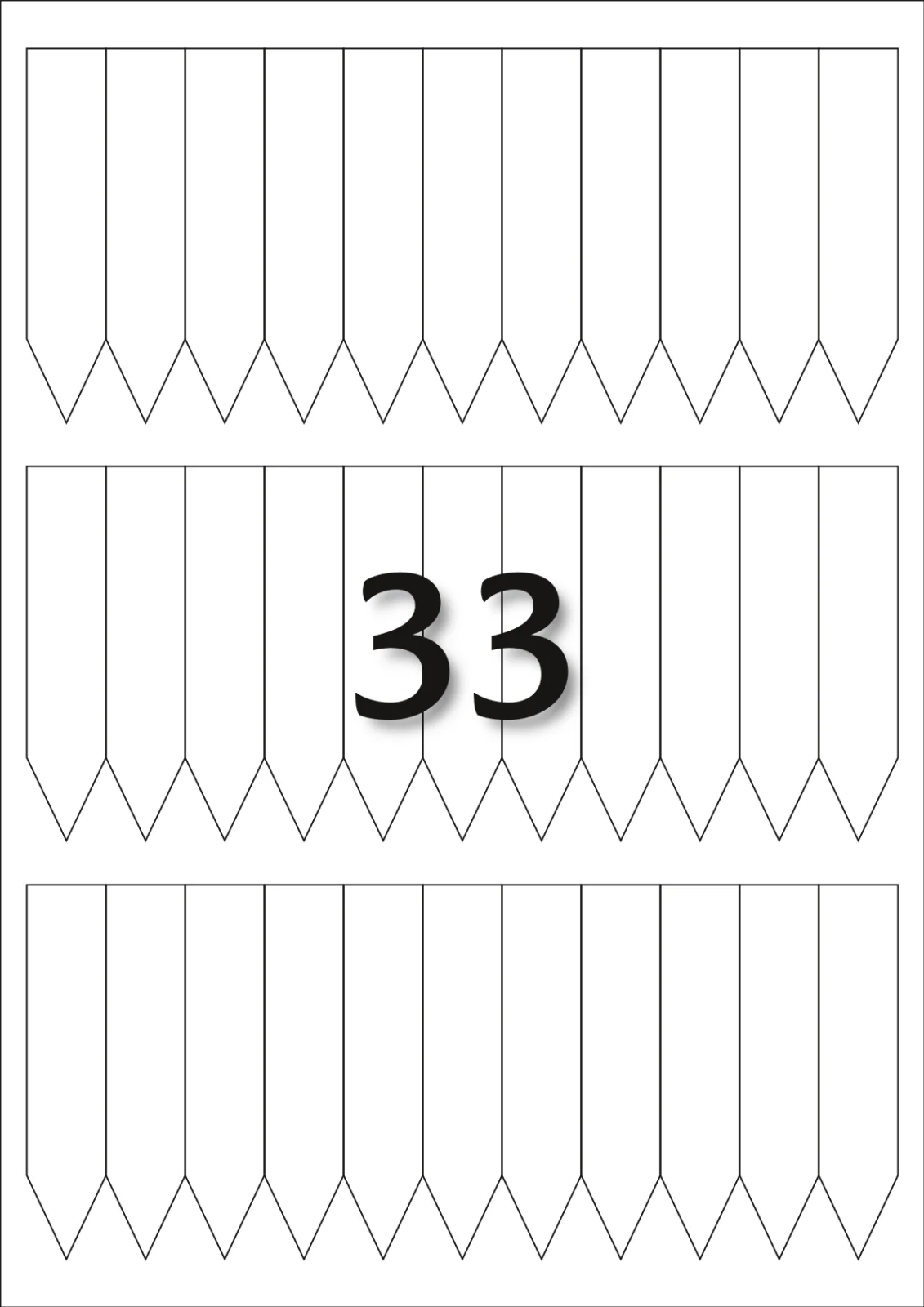 Laser-Steck-Etiketten, 18x85 mm